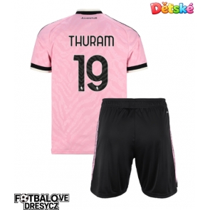 Juventus Khephren Thuram #19 Dětské Venkovní dres komplet 2026-27 Krátký Rukáv (+ trenýrky)